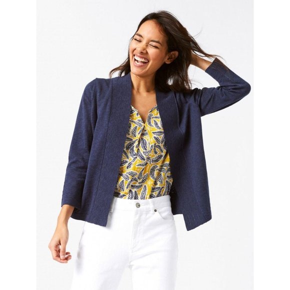 White Stuff River linen blend cardigan coal gray M - Picture 10 of 11